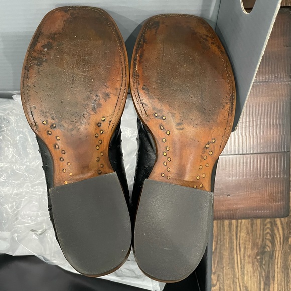 Men’s Lucchese premium Black ostrich main image 5